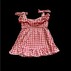 Rare editions red & white dress  $48